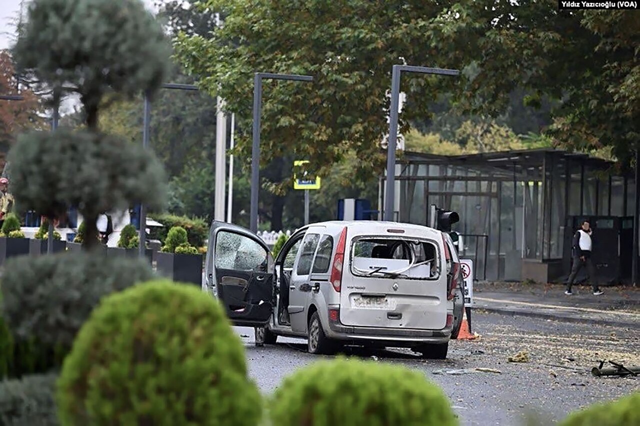 2023 Ankara bomba saldırısında Emniyet Genel Müdürlüğü önünde saldırganların kullandığı araç